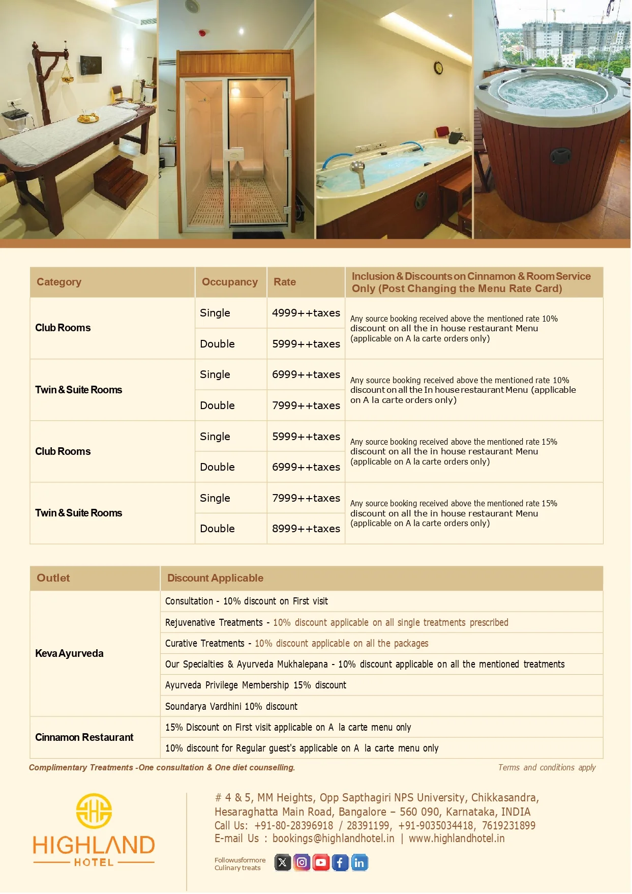Tariff & Package Details - Page 2