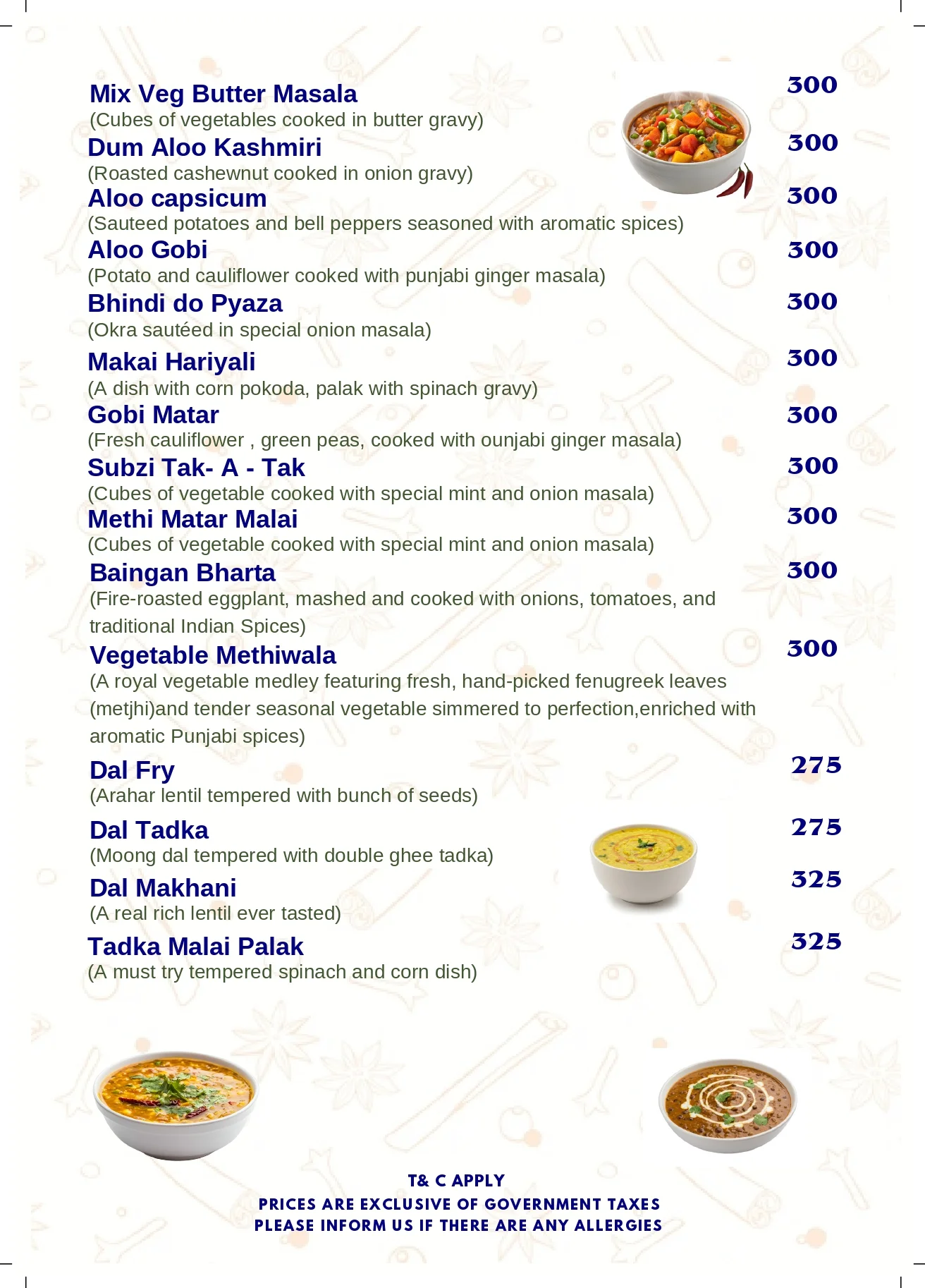 Highland Menu Sheet 011
